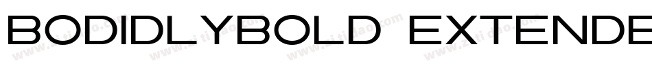 BODIDLYbold Extended字体转换